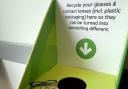 RECYLE: The collection box in Specsavers Alloa.