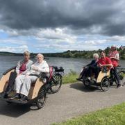 OPEN WEEK: Beechwood Park residents enjoyed a trishaw ride to Gartmorn Dam