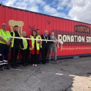 DROP-OFF: A furniture donation station has been launched at Forthbank Recycling Centre. Picture provided by ACE Alloa.