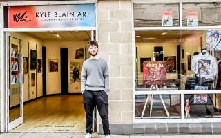 ON HOME TURF: Kyle Blain's exhibition at Sterling Mills has been attracting a crowd