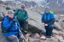 CONFIDENCE BOOST: Iain Young, Ian Hunter and Steven Williams climbing in the Cairngorms