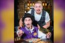 Dan Paton, who is playing Willy Wonka, is pictured with Jack Coghill, pastry chef/chocolatier & Head Chef at Jack ‘O’ Bryan’s in Dunfermline.