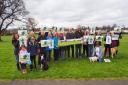 Save Tullibody Public Park campaigners with Patrick Harvie and Mark Ruskell