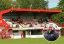 Sauchie chairman Karl Rennie, inset, is cautiously excited about plans to welcome fans back to Beechwood