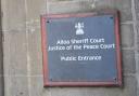 The case was called at Alloa Sheriff Court