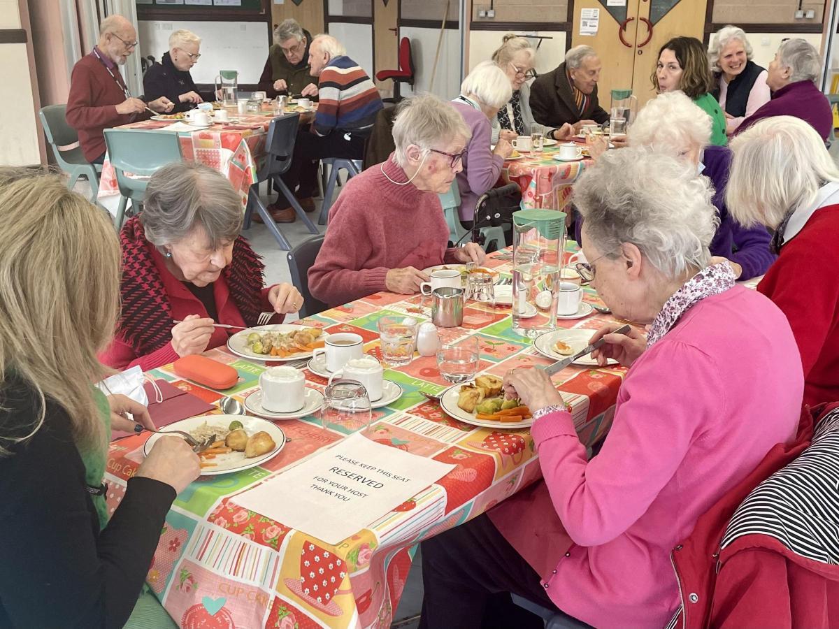 SOCIAL AND LUNCH: The club has been a real lifeline for seniors in the area