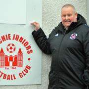 AFTERNOON DELIGHT: Karl Rennie, Sauchie chairman, watched on as his club claimed a piece of history. Picture by Jan van der Merwe