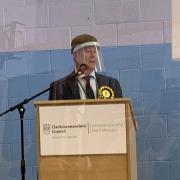 Keith Brown, delivering his victory speech amid unusual circumstances due to Covid-19