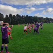 Kinross celebrated their 40th anniversary with a victory over Alloa. Picture courtesy of Alloa RFC