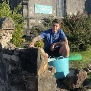 Tullibody stonemason Liam Macaulay is hoping to encourage people, especially those leaving school at the end of the academic year, to take up a trade and gain a valuable skill for life - Pictures courtesy of John Howie