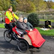 William Dryburgh MBE was treated to a trishaw ride as he turned 98 last week