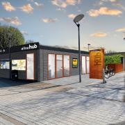 TOILET AND MUCH MORE: An artist's impression of the hub, which is anticipated to launch in spring 2022 with community shares