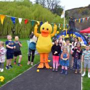 Menstrie turned out in force for the first Duck Race since before the pandemic. Photos by Jan van der Merwe