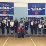 INSPIRATION: Duncan Scott visited Redwell PS and gave tips to pupils on how to become succesful in sport