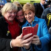 IN ALLOA: First Minister Nicola Sturgeon on the campaign trail with MP John Nicolson in 2019 - Picture by Andrew Milligan/PA Wire