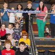 Young carers in Clacks enjoyed a fun day out at Jump 'n' Joy Tullibody. Picture by John Howie
