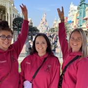 WINNERS: Heather Breingan and Rebecca Watson won first prize in the ChoreoMagic dance competition at Disneyland Paris.