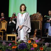 HONOUR: Queen Silvia received the recognition for her work in caring for people with dementia