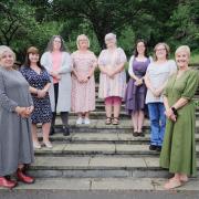 LOCAL STORYTELLERS: (from left to right) Joanne Dowd, Sue Bytheway, Heather Kirby, Mary Snaddon, Eleanor Bell, Tania Dron, Rosie Brow and Gail Watson.