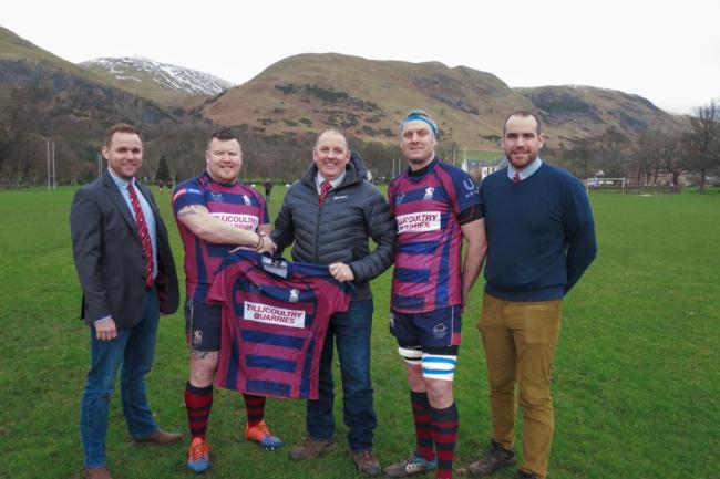 Tillicoultry Quarries continued their sponsorship of Hillfoots RFC