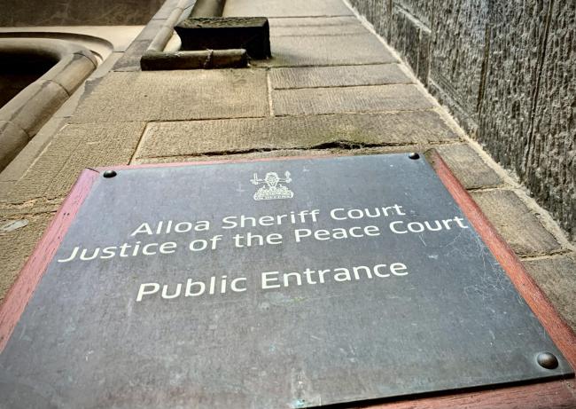 The case called at Alloa Sheriff Court last week