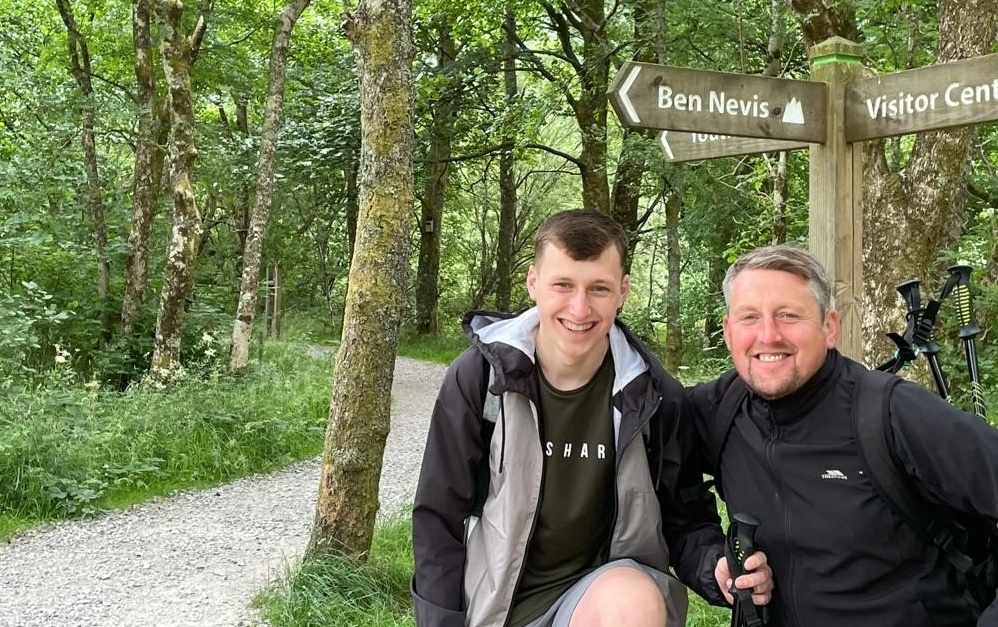 Clacks father and son tackle Ben Nevis fundraiser