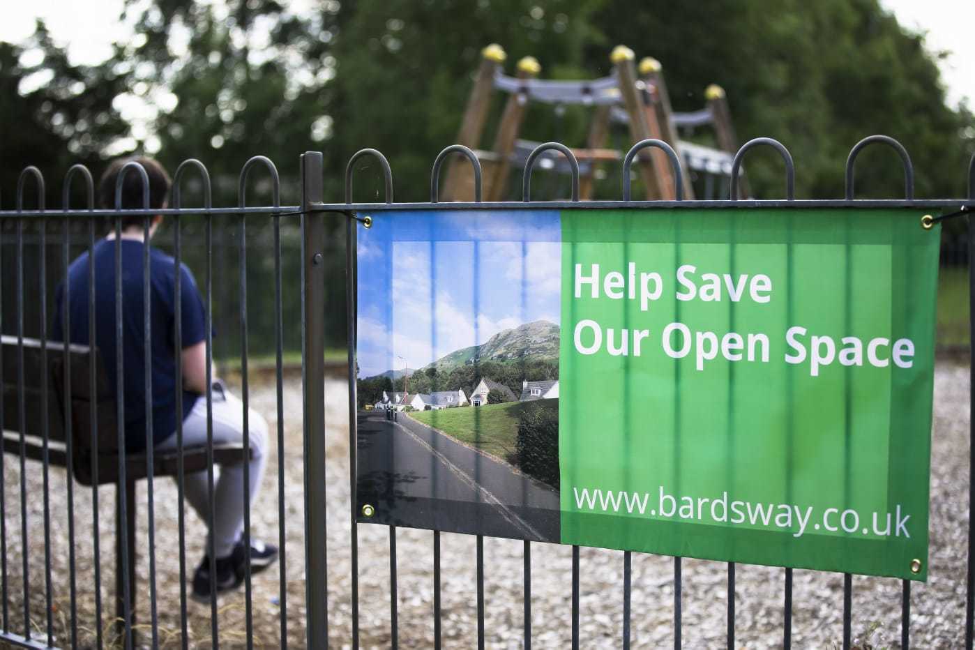 SAVE OUR OPEN SPACE: Residents around Bards Way have been battling to preserve the open space for years. Picture by Fiona Read