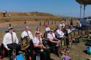 BACK IN FORMATION: Clackmannan District Brass Band members were able to perform together in full for the first time since before the first lockdown