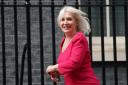 Health minister Nadine Dorries arrives at Downing Street, London, as Prime Minister Boris Johnson reshuffles his Cabinet. (PA)
