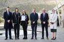 Staff and students from Alva Academy were at Scottish Parliament last week to receive the award
