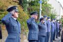GUARD OF HONOUR: The 383 Alloa Air Cadet Squadron paid tribute at the funeral last week - Pictures by Jan van der Merwe