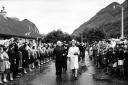 In our archives section this week we go back to Menstrie, 1963, when the queen visited the Wee County. Here she is pictured with county convener TR Millar.