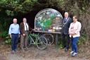 UNVEILED: The Devon Way sign was created by the Wee County Men's Shed with Provost Donald Balsillie in attendance to unveil it
