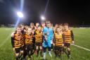 COMING HOME: Alloa Athletic Junior Academy 2008s won their league cup last week