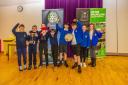 TROPHIES: Redwell PS narrowly beat Menstire PS to first place with both progressing to the area finals, to be held in May