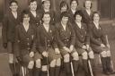COLD WAR HOCKEY: Kit Gow (nee Smith and second from right in the back row) was part of the Scottish women's team that proved to the world that West Berlin remained open after the wall went up in 1961 - Picture by BBC
