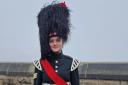 HONOUR: Blythe Johnston took part in the reseve band performance during the Royal Gun Salute at Edinburgh Castle.