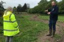 PARTNERSHIP: Cllr Fiona Law heard first-hand about the natural flood management project at Pool of Muckhart