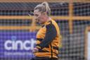 DETERMINATION: Alloa vice captain Hayley Preece scored her first goal for the club on Sunday. Picture: Scott Barron Photography.