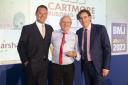 AWARD: Gordon Banks receives the award on behalf of Cartmore.