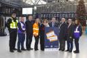 Union representatives join Scotrail, British Transport Police and Transport Minister Fiona Hyslop to launch the campaign.