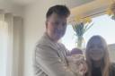 NEW YEAR BABY: Danny O'Hara and Carol Andrew welcomed their baby Sophia O'Hara.