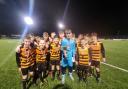 COMING HOME: Alloa Athletic Junior Academy 2008s won their league cup last week