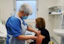Forth Valley Health Board began their programme to vaccinate the area's over-eighties on Monday.