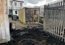 The fire at Hillfoots Rugby Club is being treated as deliberate and enquiries are ongoing