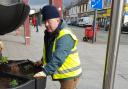 SPRING PREP: Volunteers from Alloa in Bloom set up planters to ready the town centre for spring. Pictures from Alloa in Bloom.