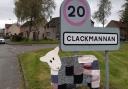 THEY'RE BAAACK: The flock of sheep knitted by CDT volunteers has reappeared around Clackmannan. Pictures provided by the CDT.
