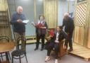 The Alman Theatre rehearsing for The Three Angels.