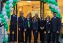 Staff at Alloa's Specsavers celebrate the 20th birthday.