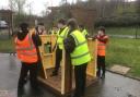 'INCREDIBLE GIFT': Forth Valley College FA construction students delivered a wooden playhouse for Redwell ELC children